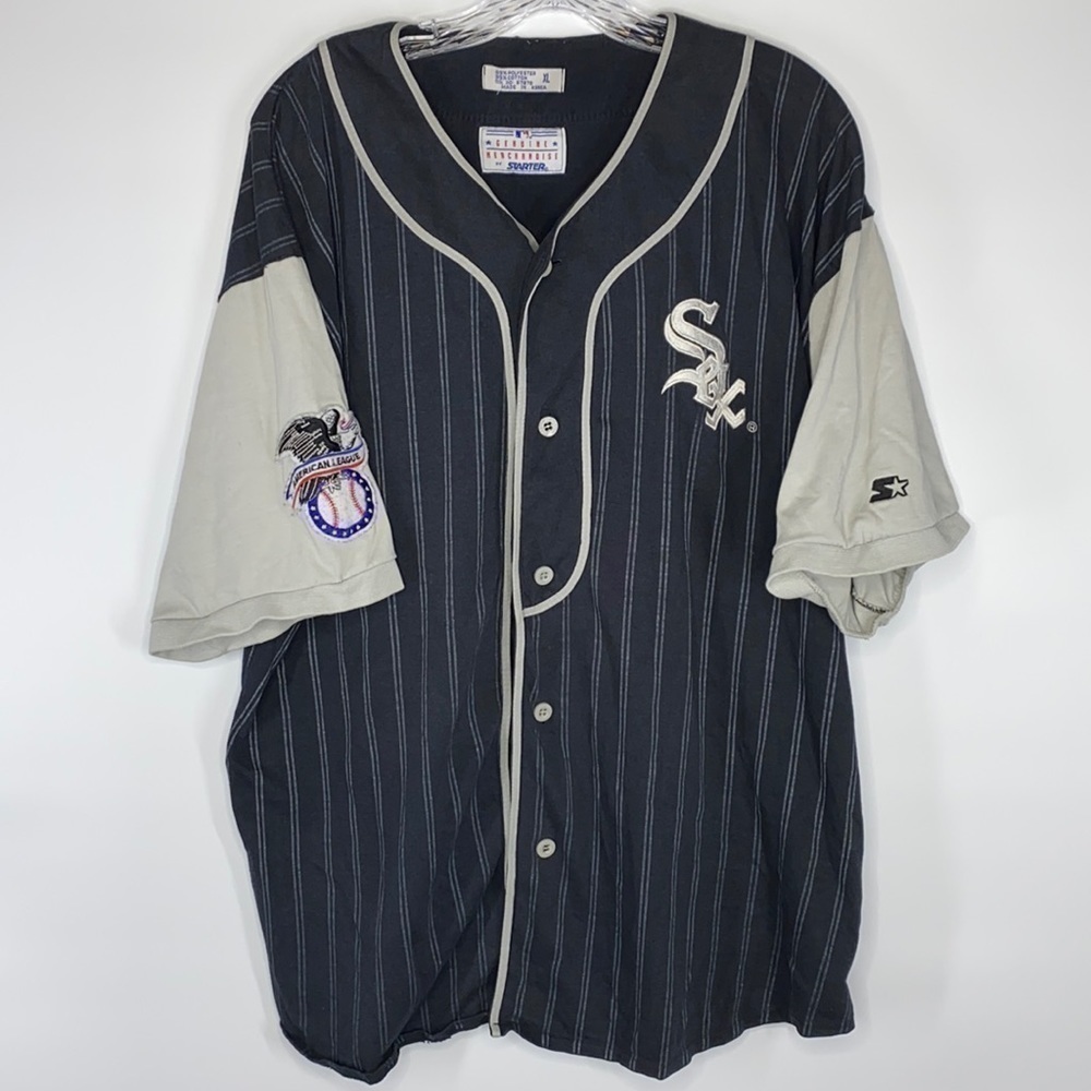Starter Chicago White Sox American League Button Up T-Shirt 1990's XL